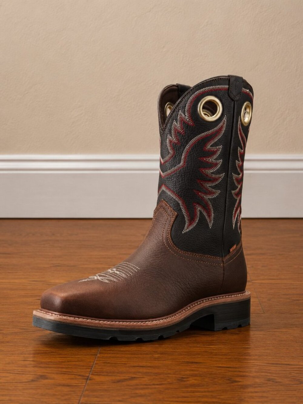 NEW Tecovas LongHaul Composite Toe Boots Tobacco/Black